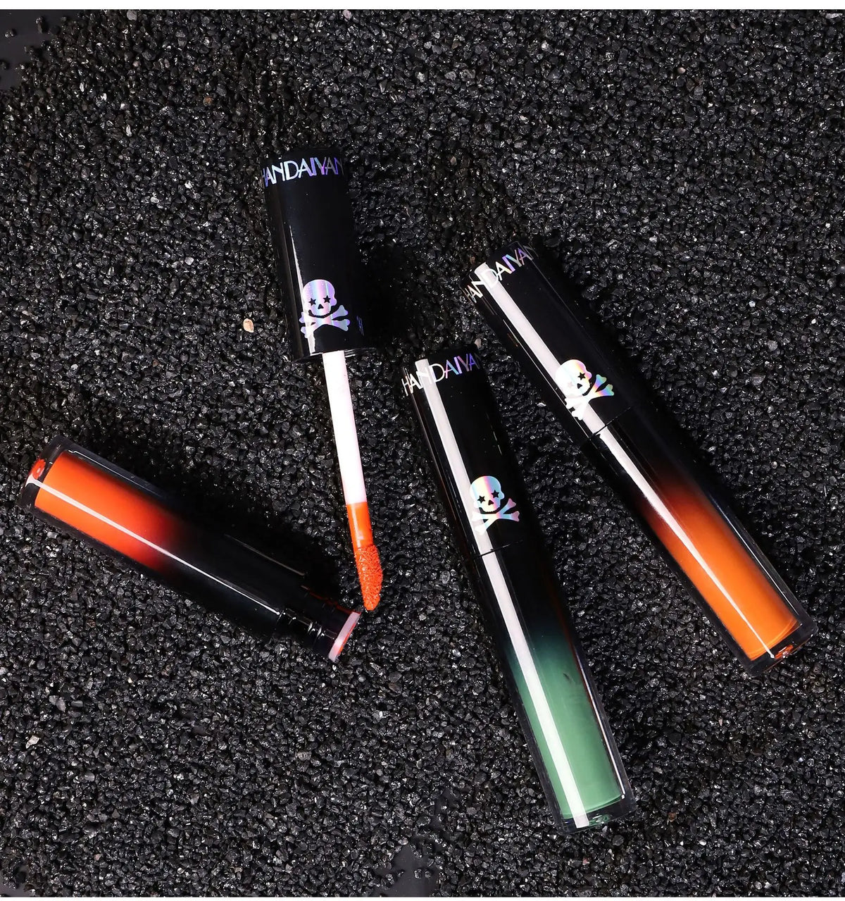 Matte Vampire Black Purple Lipstick Waterproof Long Lasting Lip Gloss Halloween Christmas Moisturizing Pigmented Lip Makeup