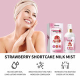 100ml Body Spray Strawberry Shortcake Milk Mist Long Moisturizing Brightening Soothing Body Increase Elasticity Firming Sprsy