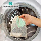 Reusable Makeup Remover Pads Eco Friendly Zero Waste Cotton Rounds Beauty Products 15 Natural Organic Face Pads with Laundry Ba