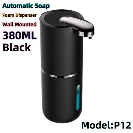 380ML Automatic Foam Soap P11 Dispenser Bathroom Smart Washing Hand Machine With USB Charging White ABS Material