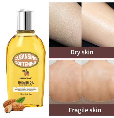 2-in-1 Bath Oil Body Cleaning Moisturizing Skin Dirt Remover Smooth Shower Gentle Cleanses Nourishes Oils For Bath Daily Care
