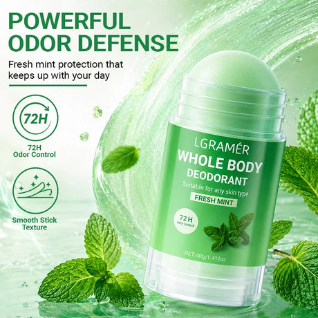 Mint Fragrance Underarm Antiperspirant Deodorant Stick Portable Body Odor Remover Lasting Armpit Anti Sweaty Stick For Women Men