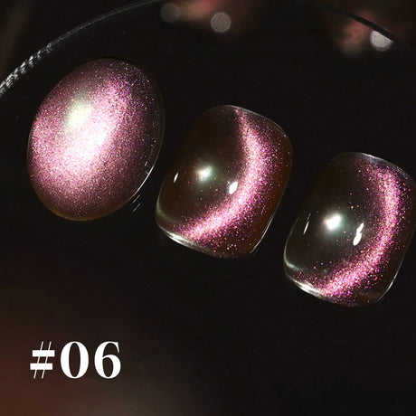 1-6PCS 12ML Human Fantasy Cat Eye Gel Nail Polish Ice Clear High-end Glass Bead Semi-permanent Gel Nail Polish Nail Art Supplies