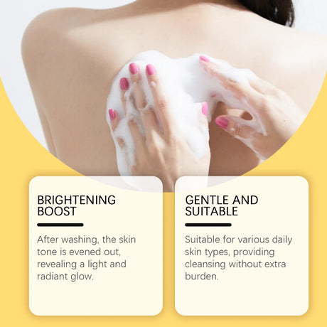Kojic Acid Turmeric Brightening Body Wash Moisturizing, Cleansing, and Smooth Skin Shower Gel