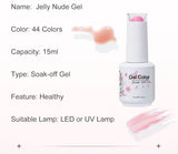 Clou Beaute Jelly Color UV Gel Manicure Summer Pink Nude Gel Nail Rainbow Nail Supplies For Professionals Semi-permanent Varnish