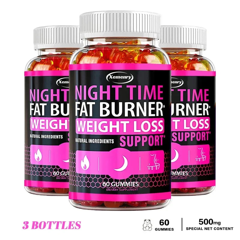 Nighttime Metabolism Gummies - Tone Up Capsules for Bloating & Metabolism, Appetite Suppressant