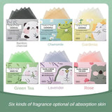 100 Pieces Fragrance Facial Oil-absorbing Paper for T-zone Oil Control