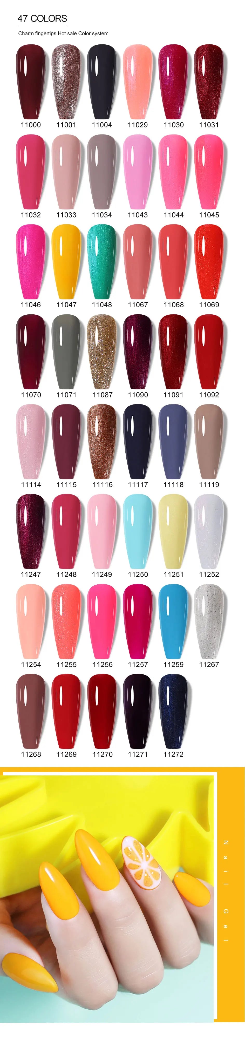 Clou Beaute Grey Color Nail Gel Polish Full Coverage Nail Polish Dark Red Gel Lacquer Varnish Vernis Semi Permanent Nail Art