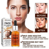 EELHOE Self Tanning Drops Sunless Skin Tanning Oil Liquid Dark Self Tanner Water Serum for Face Body Fake Indoor Tan Lotion 30ml