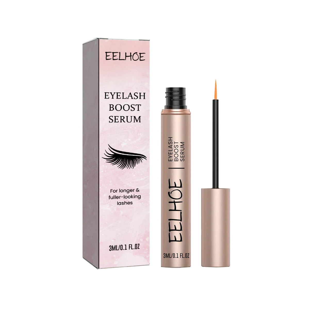 Eyelash Enhancer Serum Curls Hair Thickener Strengthen Eyelash Mascara Lengthening 7 Day Eyelash Growth Serum for Eyebrows 3ml