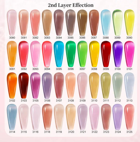 Clou Beaute Jelly Color UV Gel Manicure Summer Pink Nude Gel Nail Rainbow Nail Supplies For Professionals Semi-permanent Varnish