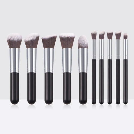 10pcs Set Makeup Brushes Tool Set Cosmetic Powder Eye Shadow Foundation Blush Blending Beauty Maquiagem Beauty Kit for Party