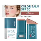 Lip & Cheek Color Balm SPF 50 Mineral Broad Spectrum Sun Protection Water Sweat Resistant Hydrating Long Lasting Buildable Blush