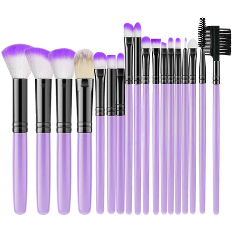 18PCS Women's Makeup Brushes Set - Eye Shadow Foundation Blush Cosmetic Brushes Soft Make up Tools with Storage Bag