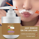 Facial Hair Removal Cream 100g - Quick & Gentle with Coconut Oil, for Lip Hair, Smooth Non-Sticky, Leaves No Black Spots