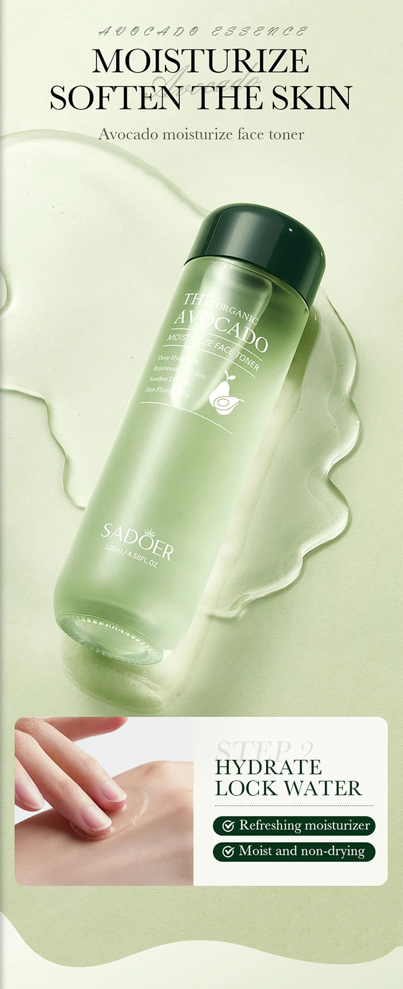 Avocado Skincare 6-Piece Set Includes Nourishing And Moisturizing Eye Cream, Face Cream, And Anti-Wrinkle Skincare Products.