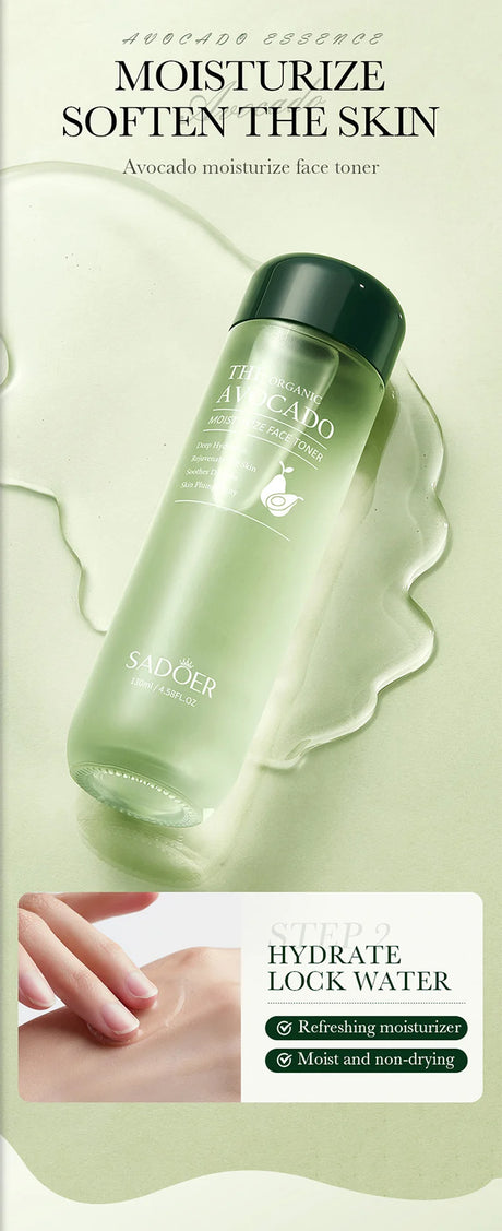 Avocado Skincare 6-Piece Set Includes Nourishing And Moisturizing Eye Cream, Face Cream, And Anti-Wrinkle Skincare Products.