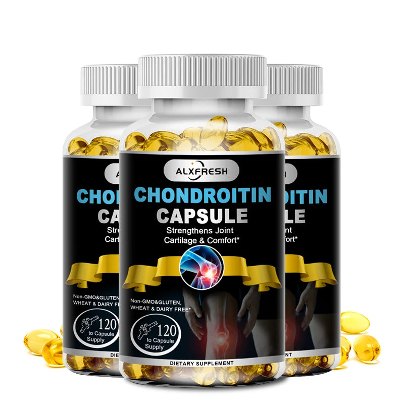 Alxfresh Chondroitin Glucosamine Capsules Turmeric Tablet for Knee, Joint Health, Bone Quickly Nutrition Supplement
