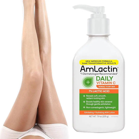 Amlactin Moisturizing Body Lotion With Fruit Acid Gently Exfoliates Dead Skin Cells Reduce Roughness For Seasonally Sensitive Sk
