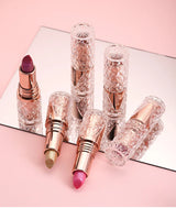6 Colors 3 in 1 Pearlescent Sparkling Lipstick Matte Glitter Waterproof Long Lasting Pearl Shine Lip Gloss Shimmer Sexy Makeup