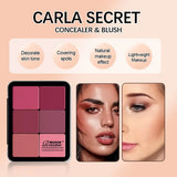 12-color concealer and blush palette Matte and highlight contour makeup rouge palette