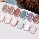 PUENTE 7.5ML Nude Shade Moonlight Cat Magnetic Gel Nail Polish Ultra-Bright Cat Eye Soak Off UV Semi-Permanent Varnish Manicure