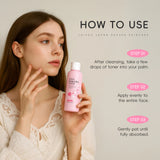 LAIKOU Japan Sakura Toner with Niacinamide Hyaluronic Acid Vitamin C 100ml - Moisturizing Refreshing Gentle