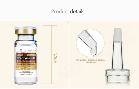 ARTISCARE Coenzyme Q10 Face Serum Shrink Pores Essence Oil Control Moisturizing Cream 3Pcs Skin Care