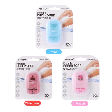 Ultimate Portable Paper Soap Sheets For Outdoor Travel， disposable hand washing travel soap