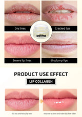 Collagen Lip Balm & Sleep Mask Deep Moisturizing Hydrating Smooth Lip Fine Lines Gentle Exfoliating Dry Dead Skin Daily Lip Care