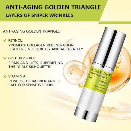 Korean Vita A Retinol Firming Serum Eye Cream Set Tightening Booster Deeply Moisturizing Pore Shrink Dark Circles Repair Serum
