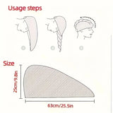 1/3/4 Pcs Quick-Drying Microfiber Hair Drying Cap Absorbent Soft Anti-Frizz Hair Towel Wrap for Women Home Bathroom Daily Use