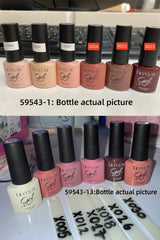 LILYCUTE 6Pcs/set 7ml Coffee Series Gel Nail Polish Kit 125 Colors Manicure Semi Permanent Soak Off UV Nail Art Gel Varnish