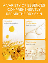 4pcs Vitamin C Skin Care Sets Face Cream Facial Cleanser Essence Spf 50+ VC Sunscreen Moisturizing Refresh Face Care Travel Suit