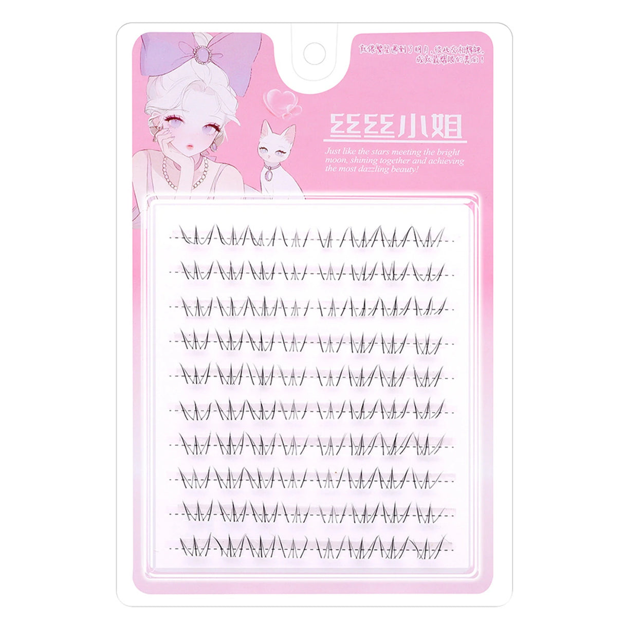6-7mm ACE Dense Cat Korean Lower Eyelashes Air Fairy Fake Eyelash Segmented Natural Under Lashes Extension Manga Eye Makeup Tool