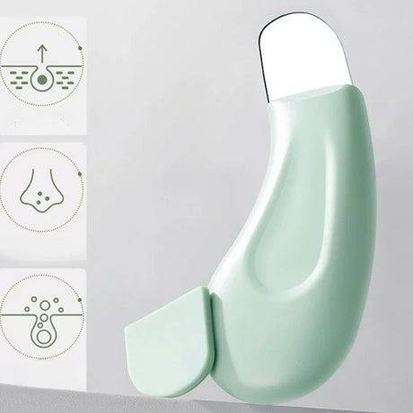 1pc Blackhead Removal Tools, Silicone Nose Blackhead Remover, Green And Pink Blackhead Remover, Facial Scraper, Deep Cleansing M
