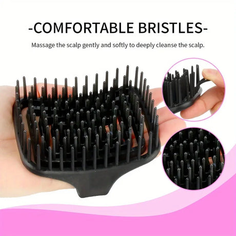 WANMEI Scalp Massage Shampoo Brush - Deep Cleansing & Exfoliation, TPEE Hollow Design, Easy Hair Care