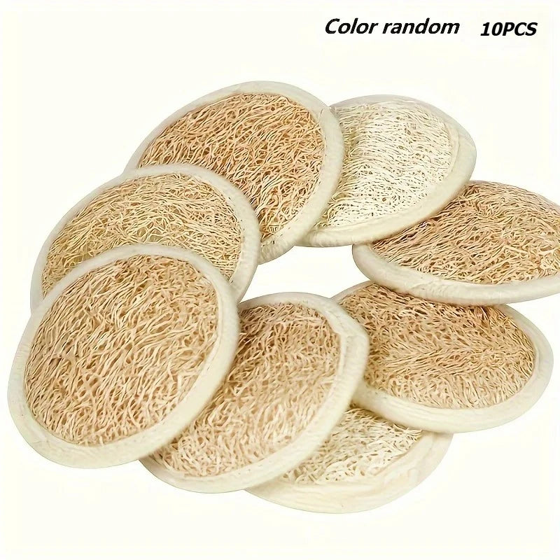 1/3/6/10pcs Loofah Face Wash Cloth Sponge Cleansing