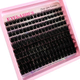 10Row 60D-120D 5D Fluffy Thick Lashes Clusters 10-18mmMix Wispy Individual Lashes Extensions Clusters DIY Makeup False Eyelashes