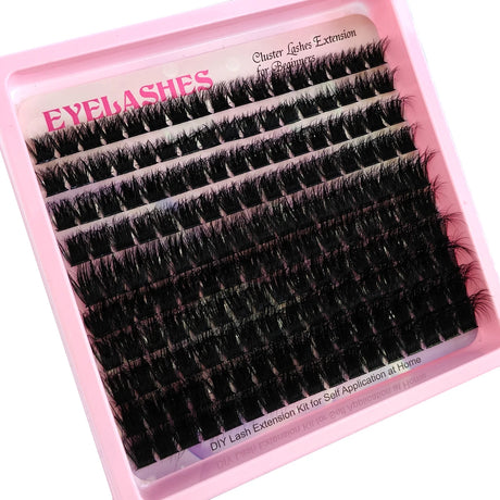10Row 60D-120D 5D Fluffy Thick Lashes Clusters 10-18mmMix Wispy Individual Lashes Extensions Clusters DIY Makeup False Eyelashes
