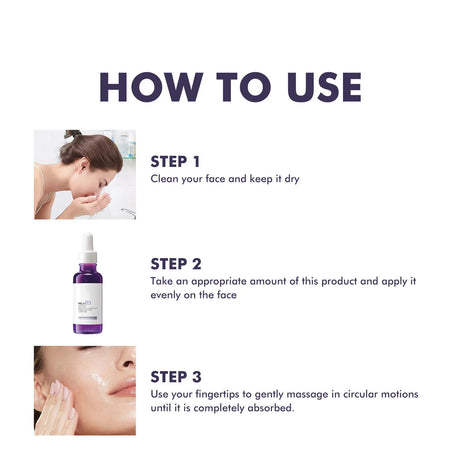 B3 Purple Serum Skin Brightening Dark Spot Reduction Intense Moisturizing Firming Elasticity Boost Multi Action Face Care