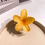 2026 New Vacation Egg Flower Hair Clips Hawaii Beach Claws Bohemian Hairpin for Girls Dopamine Y2k Hair Accessory