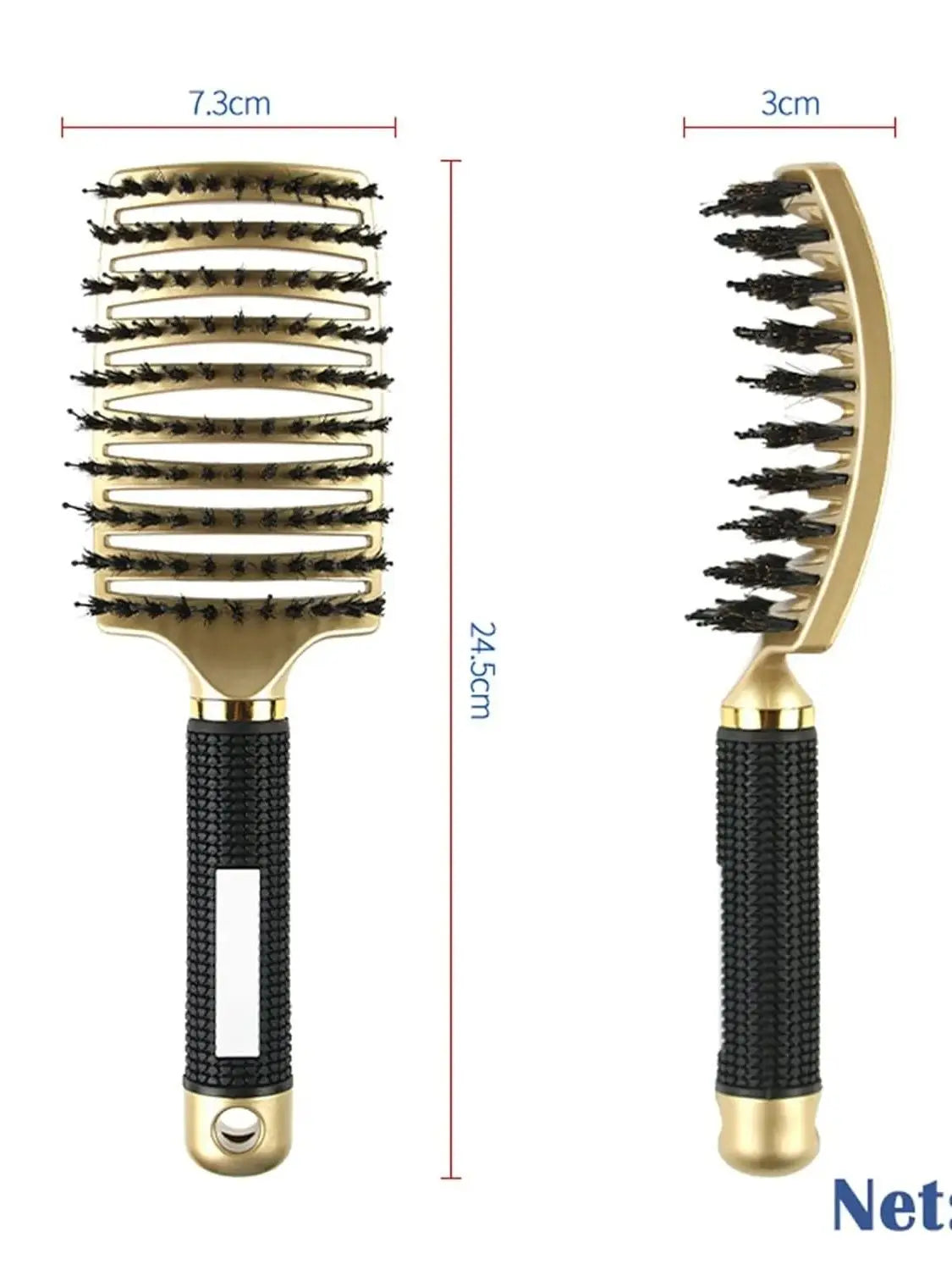 Salon Hairdressing Nylon Bristle Massage Comb for Women Wet Curly Hair Styling Tool, Suitable for Wet Hair Styling and Daily Use