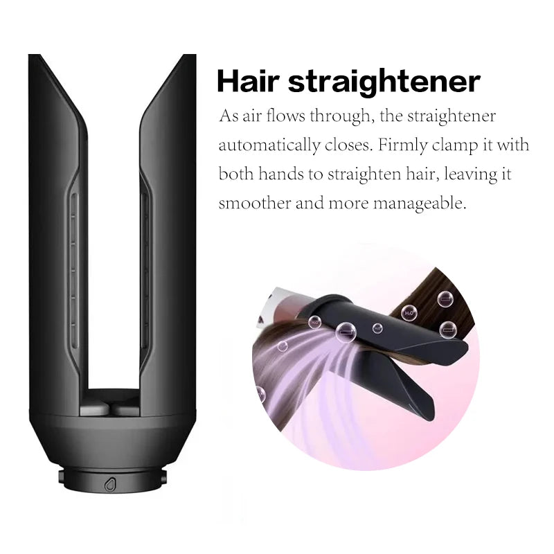 TINSOL 7 in 1 Multi-Function Hair Dryer & Styling Tool Automatic Curling Set 1300W Straightener Professional Salon Hair Dryer