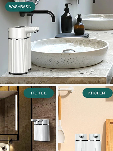 Double-Head Touchless Foam/Gel Infrared Induction Electric Automatic Senor Soap Dispenser Wall-Mounted Hand Washing Pump Machine