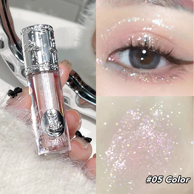 Liquid Eyeshadow Pearlescent Shimmer Silkworm Glitter Eyes Korean Makeup Fine Sparkling Eye Shadow Eyeliner Highlighter Cosmetic