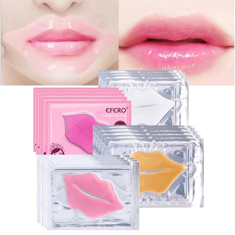 30PCS Collagen Crystal Lip Mask Gel Patches Moisturizing Hydrating Repair Lines Lips Plumper Pad Lip Care Enhancement Lip Mask