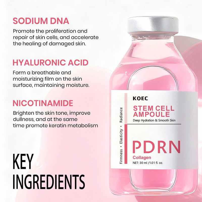 PDRN Salmon DNA Serum Ampoule Advanced Skincare Deep Repair Renew Skin Brighten Tone Strengthen Barrier firming Facial Essence