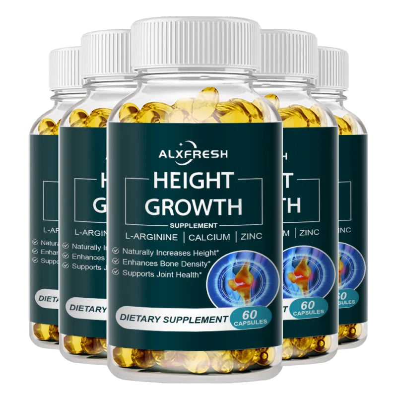 Height Growth Supplement With Vitamins and Calcium Zinc Improves Bone Strength Natural Capsules Promotes Growth Improve Immunity