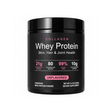 Whey Protein Powder Unflavored Muscle Recovery Joint Health Skin Hydration Grass-Fed Collagen Daily Nutrition Support